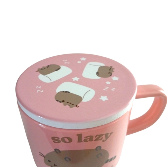 Pusheen X Culture Fly Cup Mug & Coaster Set Ceramic Cat Logo New Gift - Picture 7 of 11